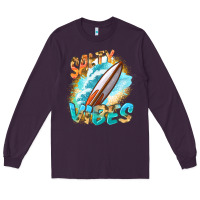 Plum Salty vibes Long Sleeve Tee - FaDigitalArtStudio