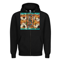Black texas sunflower cactus cowhide Zipper Hoodie - Artiststas