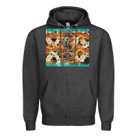 Charcoal Heather texas sunflower cactus cowhide Zipper Hoodie - Artiststas