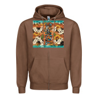 Chestnut texas sunflower cactus cowhide Zipper Hoodie - Artiststas