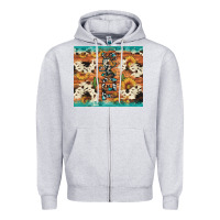 Heather Grey texas sunflower cactus cowhide Zipper Hoodie - Artiststas