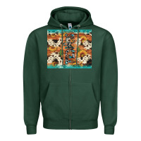 Sports Green texas sunflower cactus cowhide Zipper Hoodie - Artiststas