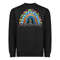 Black autism awareness rainbow Heavyweight Sweatshirt - RacoonDesign