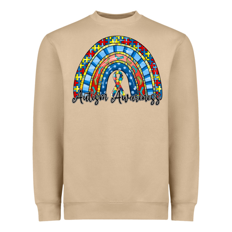 Autism Awareness Rainbow Heavyweight Sweatshirt by RacoonDesign | Teevron