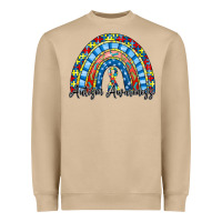 Mushroom autism awareness rainbow Heavyweight Sweatshirt - RacoonDesign