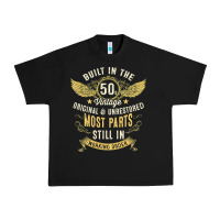 Black Mens Vintage 1950s Built In The 50s Fifties Funny 70th Birthday Urban Heavy Tee - longCreatives