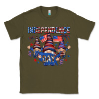Army Green Independence Day with gnomies Classic Tee - HowdyJamesFarm