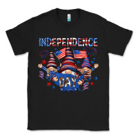 Black Independence Day with gnomies Classic Tee - HowdyJamesFarm