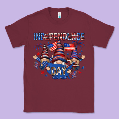 Independence Day With Gnomies Classic Tee Designed By Howdyjamesfarm
