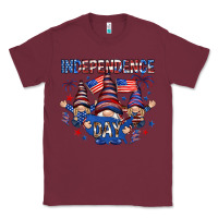 Burgundy Independence Day with gnomies Classic Tee - HowdyJamesFarm