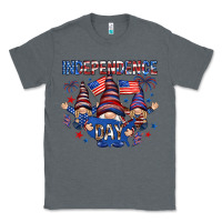 Charcoal Heather Independence Day with gnomies Classic Tee - HowdyJamesFarm