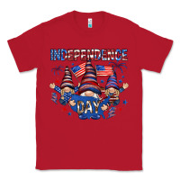 Red Independence Day with gnomies Classic Tee - HowdyJamesFarm
