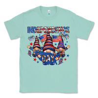 Seafoam Independence Day with gnomies Classic Tee - HowdyJamesFarm