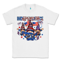 White Independence Day with gnomies Classic Tee - HowdyJamesFarm