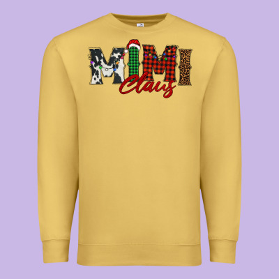Mimi Claus Premium Sweatshirt Designed By Barkaloodesign