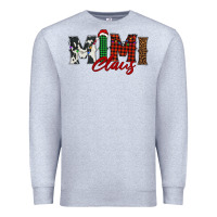 Heather Grey mimi claus Premium Sweatshirt - BarkalooDesign