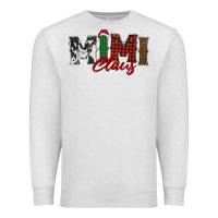 Oatmeal Heather mimi claus Premium Sweatshirt - BarkalooDesign