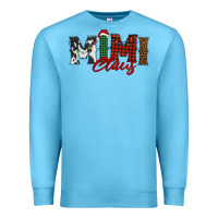 Ocean Blue mimi claus Premium Sweatshirt - BarkalooDesign
