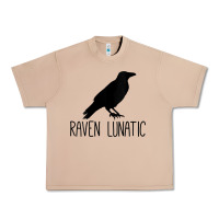 Burro Womens Raven Lunatic, Funny Bird Lover Gift Men Women Kids Urban Heavy Tee - longCreatives