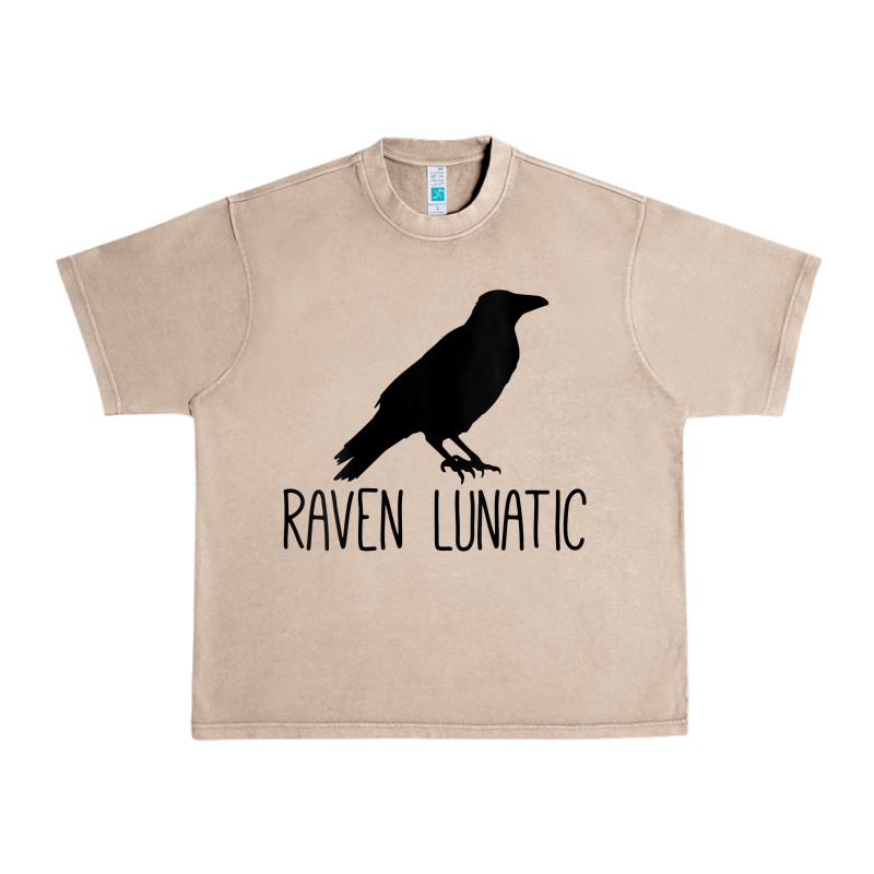 Womens Raven Lunatic, Funny Bird Lover Gift Men Women Kids Urban Heavy Tee by longCreatives | Teevron