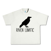 Pistachio Womens Raven Lunatic, Funny Bird Lover Gift Men Women Kids Urban Heavy Tee - longCreatives