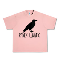 Salmon Womens Raven Lunatic, Funny Bird Lover Gift Men Women Kids Urban Heavy Tee - longCreatives