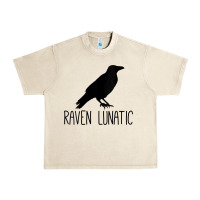 Sandshell Womens Raven Lunatic, Funny Bird Lover Gift Men Women Kids Urban Heavy Tee - longCreatives