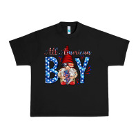 Black All American boy with gnome Urban Heavy Tee - HowdyJamesFarm