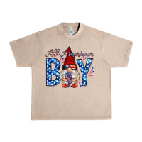 French Oak All American boy with gnome Urban Heavy Tee - HowdyJamesFarm