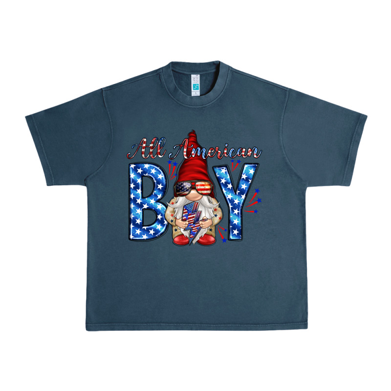 All American Boy With Gnome Urban Heavy Tee by HowdyJamesFarm | Teevron
