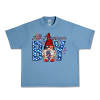 Pebble Blue All American boy with gnome Urban Heavy Tee - HowdyJamesFarm