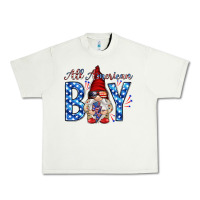 Pistachio All American boy with gnome Urban Heavy Tee - HowdyJamesFarm