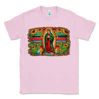 Bubblegum Pink lady of guadalupe serape background Classic Tee - Jasminsmagicworld