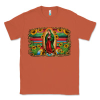 Copper lady of guadalupe serape background Classic Tee - Jasminsmagicworld