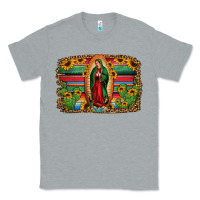 Heather Grey lady of guadalupe serape background Classic Tee - Jasminsmagicworld