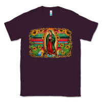 Plum lady of guadalupe serape background Classic Tee - Jasminsmagicworld