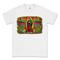 White lady of guadalupe serape background Classic Tee - Jasminsmagicworld