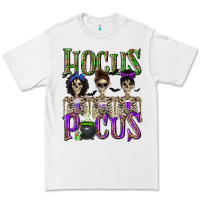 White Hocus Pocus with Skeletons Premium Tee - texasbilliewilder