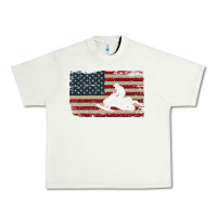 Pistachio Snowmobile USA Flag Snow Sled Patriotic Snowmobiling Gift Urban Heavy Tee - longCreatives