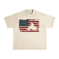 Sandshell Snowmobile USA Flag Snow Sled Patriotic Snowmobiling Gift Urban Heavy Tee - longCreatives