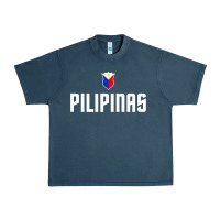 Midnight Navy Pilipinas Basketball Wear, Gilas Philippines Casual Wear Urban Heavy Tee - longCreatives