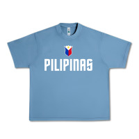 Pebble Blue Pilipinas Basketball Wear, Gilas Philippines Casual Wear Urban Heavy Tee - longCreatives