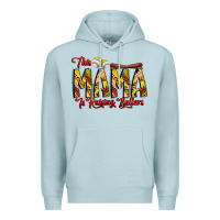 Blue Mist this mama is raising ballers softball and baseball Premium Hoodie - CowhideDigitalArt