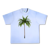Grape Ice Tropical Palm Tree Urban Heavy Tee - longCreatives