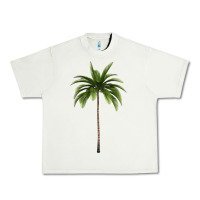 Pistachio Tropical Palm Tree Urban Heavy Tee - longCreatives