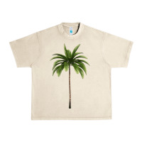 Sandshell Tropical Palm Tree Urban Heavy Tee - longCreatives