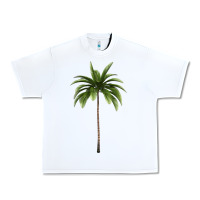 White Tropical Palm Tree Urban Heavy Tee - longCreatives
