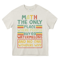 Cream Math The Only Place Where People Buy 69 Watermelons Heavy Core Tee - Bettercallsaul