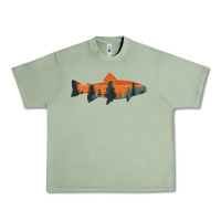 Trout Fly Fishing Nature Outdoor Fisherman Gift Urban Heavy Tee | Teevron
