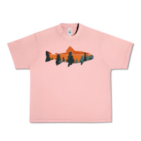 Salmon Trout Fly Fishing Nature Outdoor Fisherman Gift Urban Heavy Tee - longCreatives